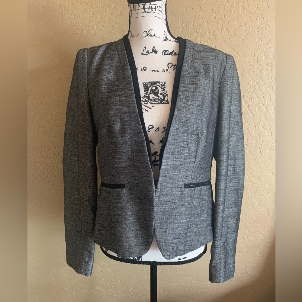 H & M Heathered Gray Blazer
